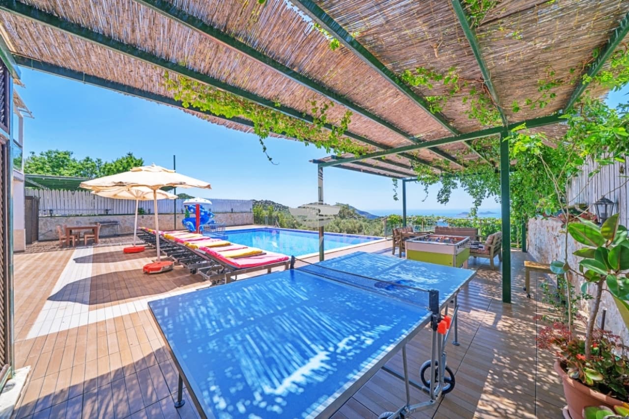 Villa Akça - Kalkan’da Deniz Manzaralı Jakuzili Kapalı Havuzlu, Kalkan — 3. fotoğraf