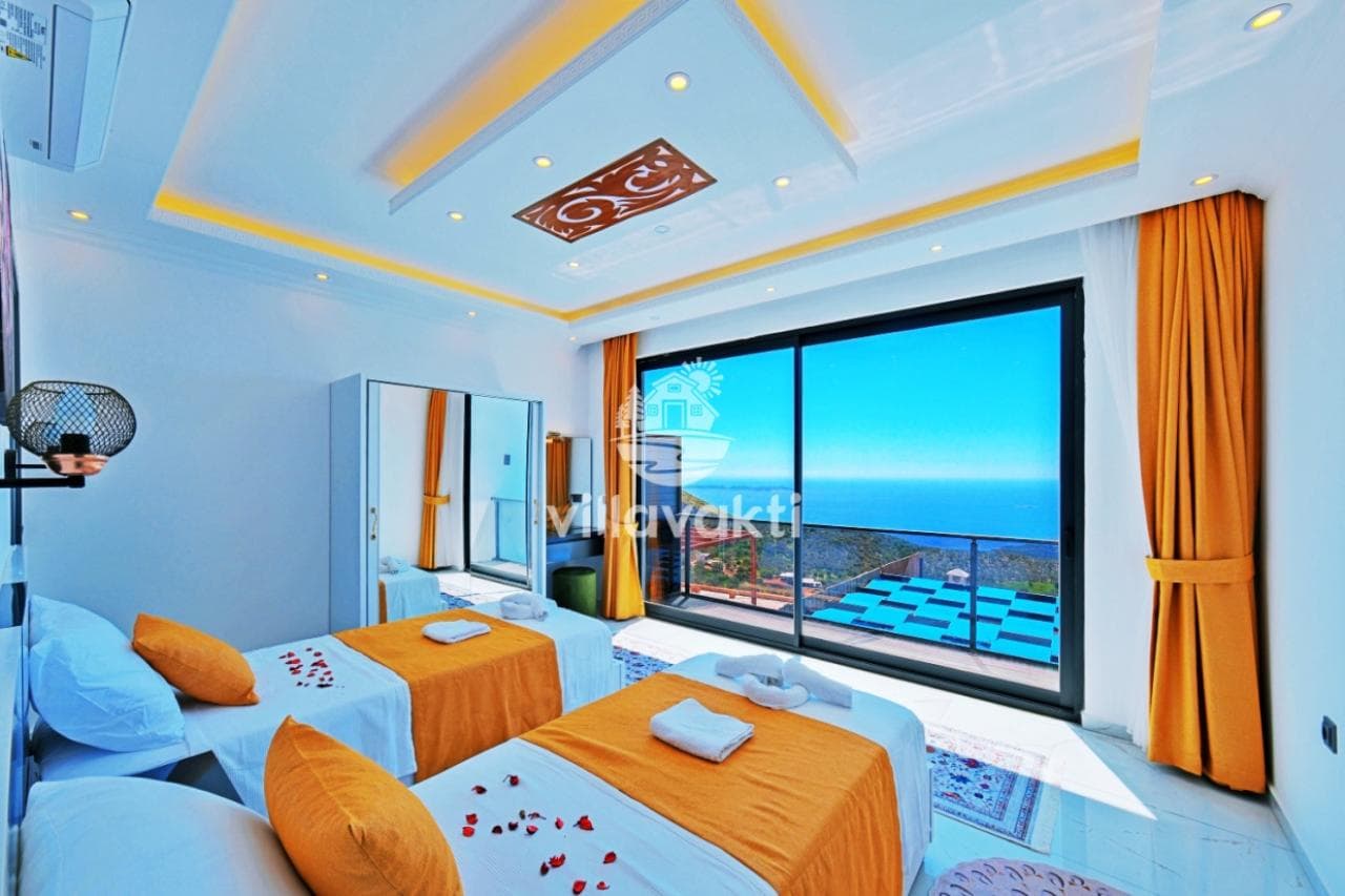 Villa Gökçe Kalkan - Kalkan Kiralık Villa, Muhafazakar Villa, Jakuzili Villa, Balayı Villası, Deniz Manzaralı Villa, Kalkan — 3. fotoğraf