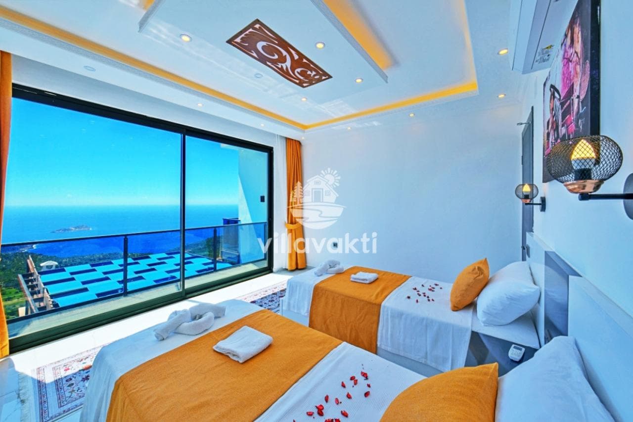 Villa Gökçe Kalkan - Kalkan Kiralık Villa, Muhafazakar Villa, Jakuzili Villa, Balayı Villası, Deniz Manzaralı Villa, Kalkan — 5. fotoğraf